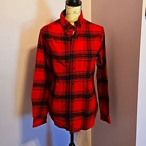 Goodfellow  & CO Red & Black Plaid Flannel Shirt